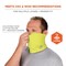 Ergodyne Neck Gaiter 6489, 2 Layer Cooling, Hi-Vis Lime, 2XL/3XL 42151 - alternate 5